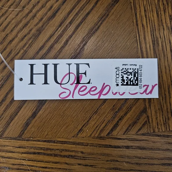 HUE Floral Print Pants with Purple and Green Highlights - Picture 4 of 5